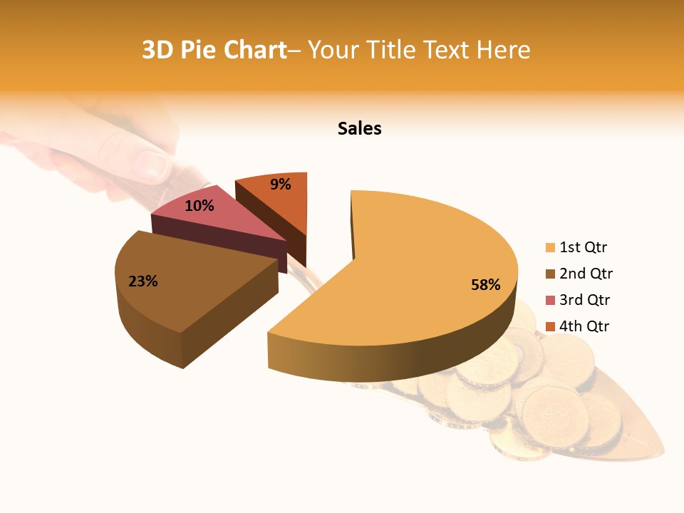 Fingers Income Concept PowerPoint Template