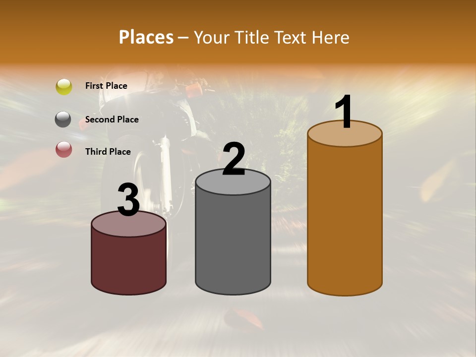 Reifen Risiko Motorradtour PowerPoint Template