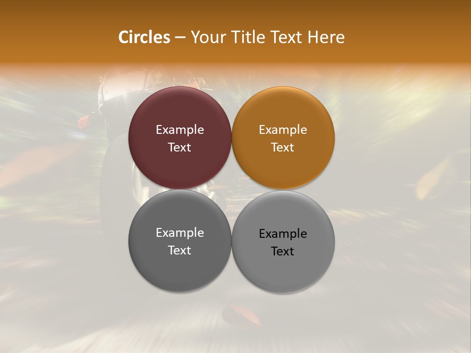 Reifen Risiko Motorradtour PowerPoint Template