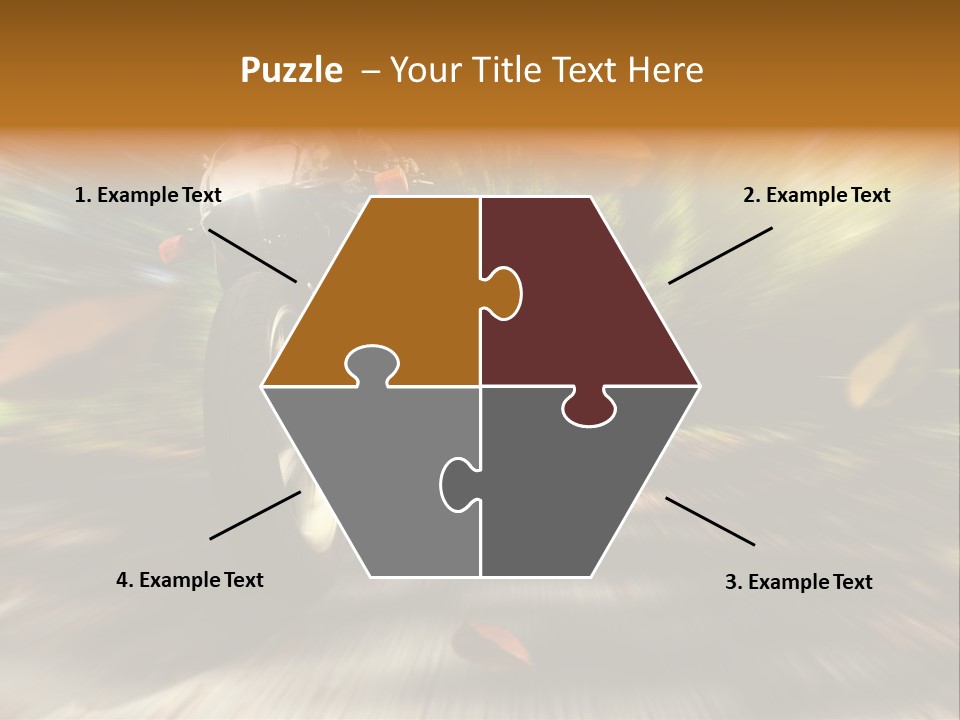 Reifen Risiko Motorradtour PowerPoint Template