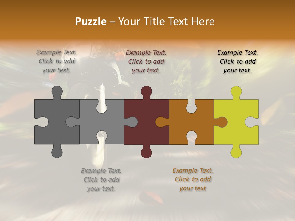 Reifen Risiko Motorradtour PowerPoint Template