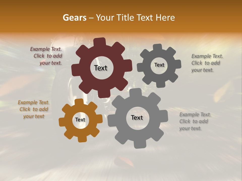 Reifen Risiko Motorradtour PowerPoint Template