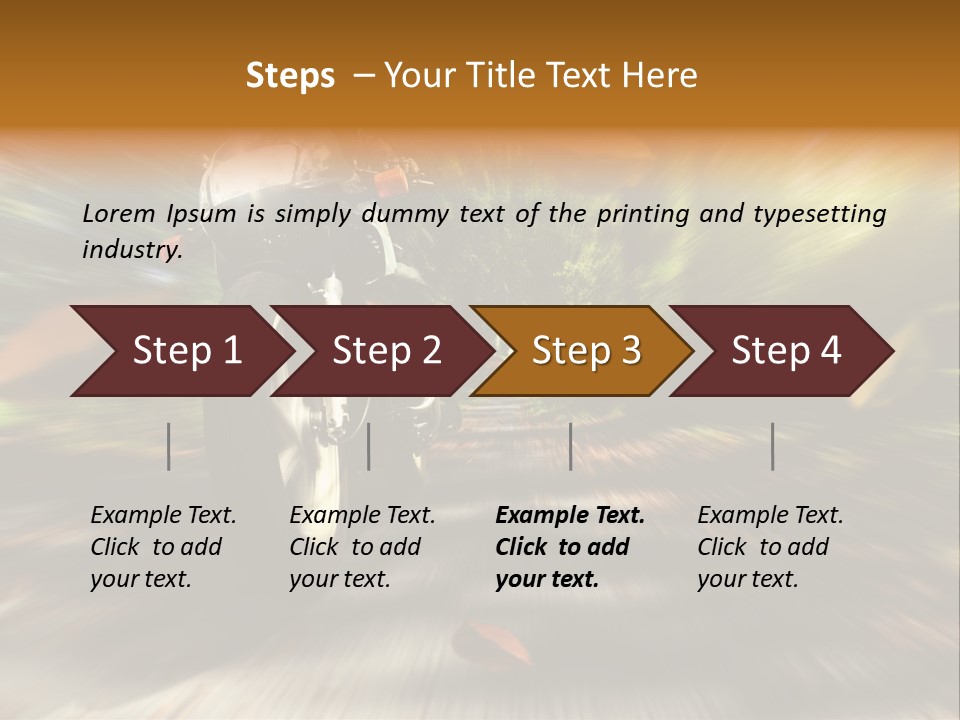 Reifen Risiko Motorradtour PowerPoint Template
