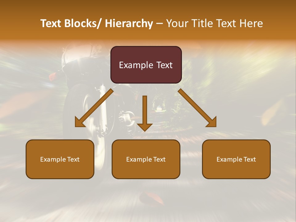 Reifen Risiko Motorradtour PowerPoint Template
