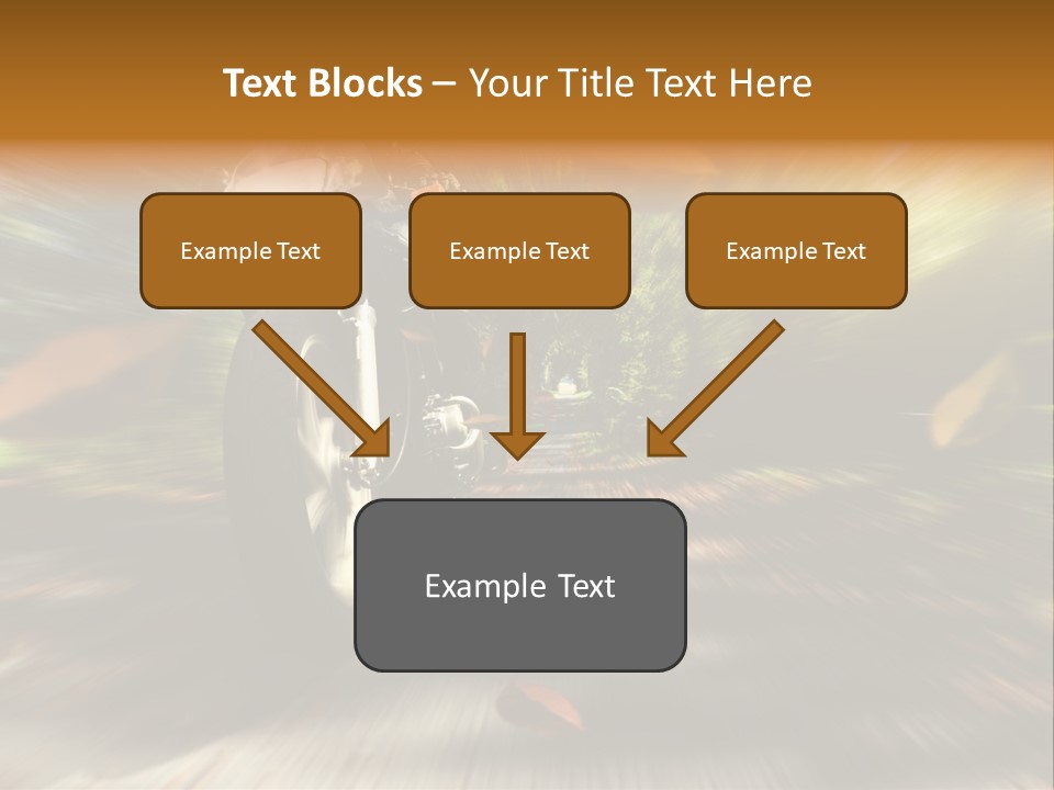 Reifen Risiko Motorradtour PowerPoint Template