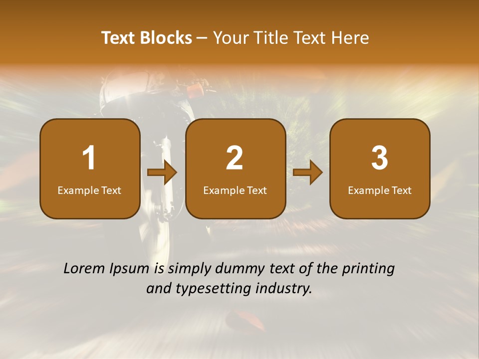 Reifen Risiko Motorradtour PowerPoint Template