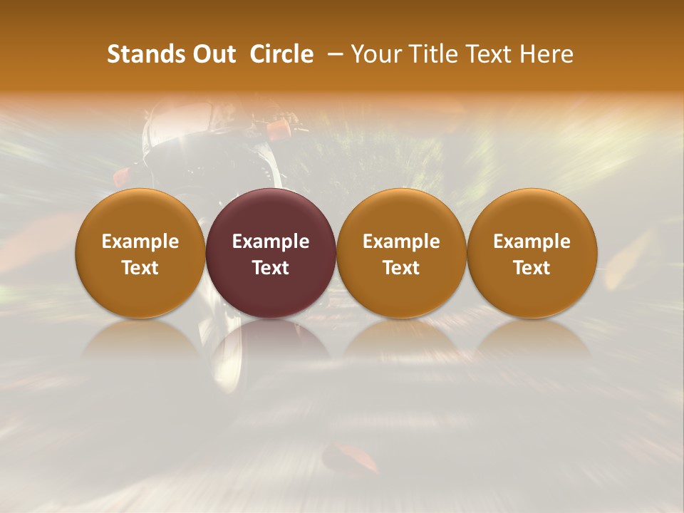 Reifen Risiko Motorradtour PowerPoint Template