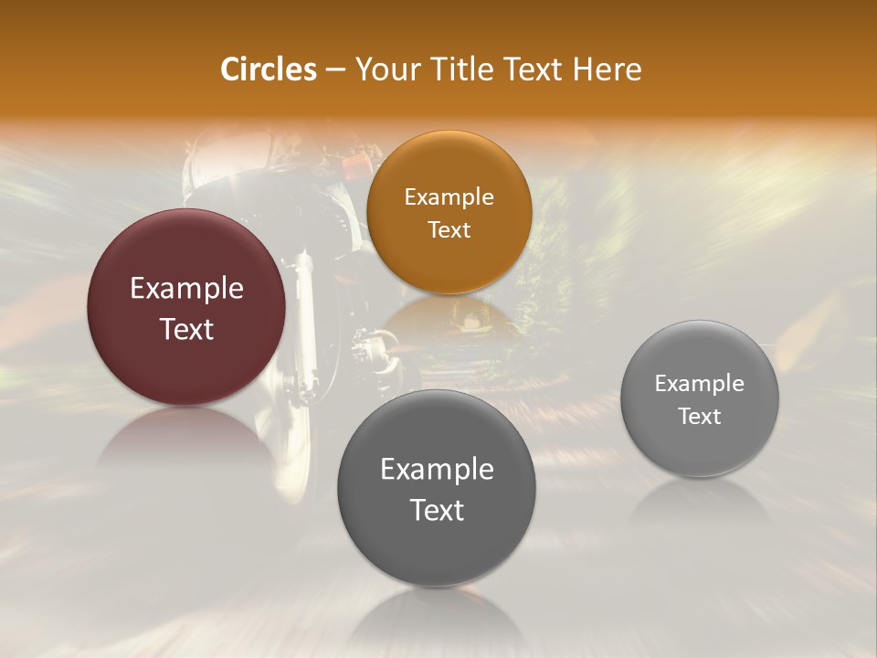 Reifen Risiko Motorradtour PowerPoint Template