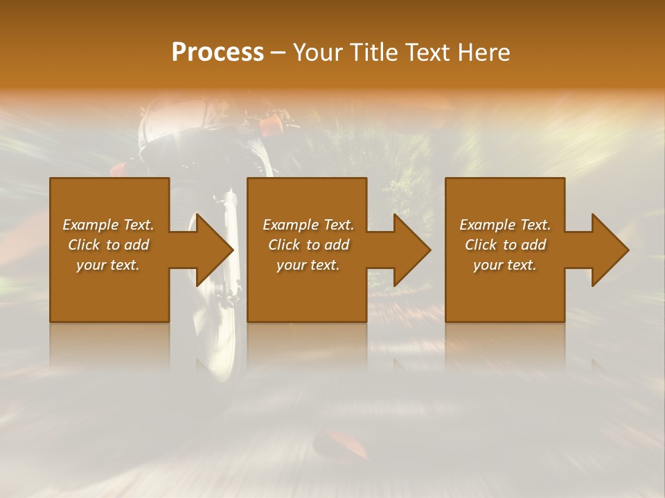 Reifen Risiko Motorradtour PowerPoint Template