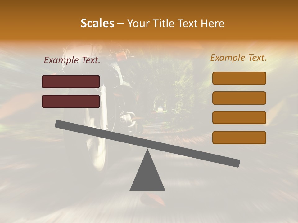 Reifen Risiko Motorradtour PowerPoint Template