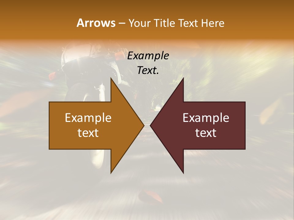 Reifen Risiko Motorradtour PowerPoint Template