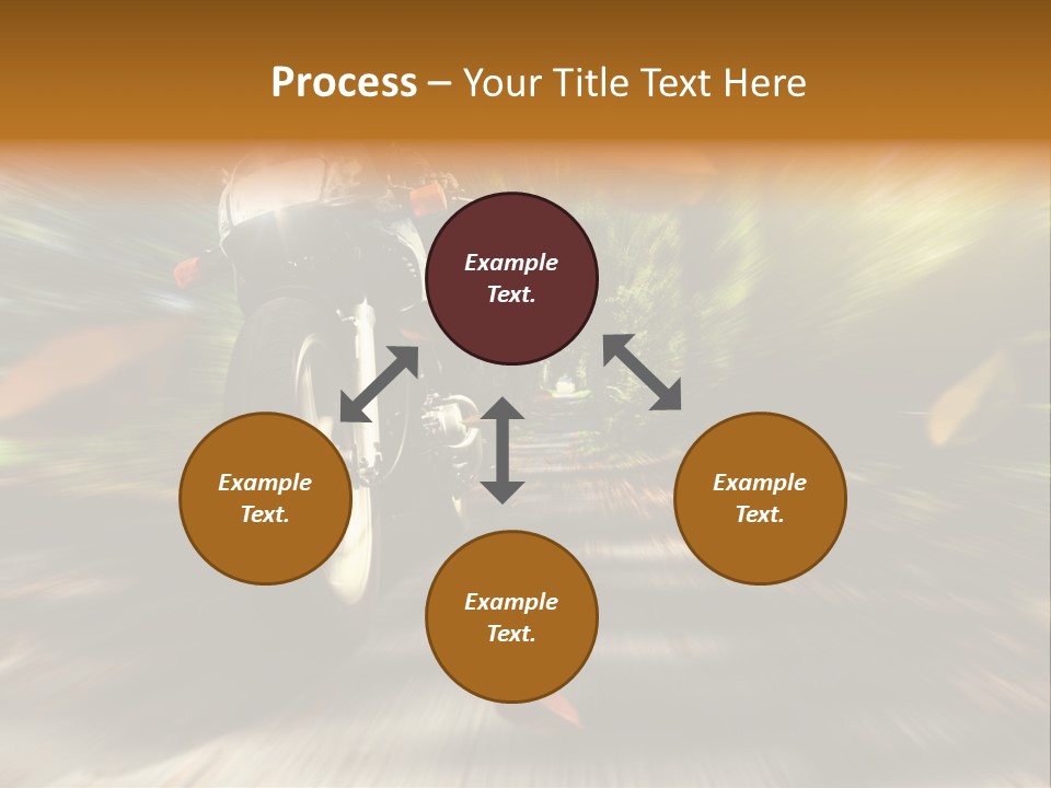 Reifen Risiko Motorradtour PowerPoint Template