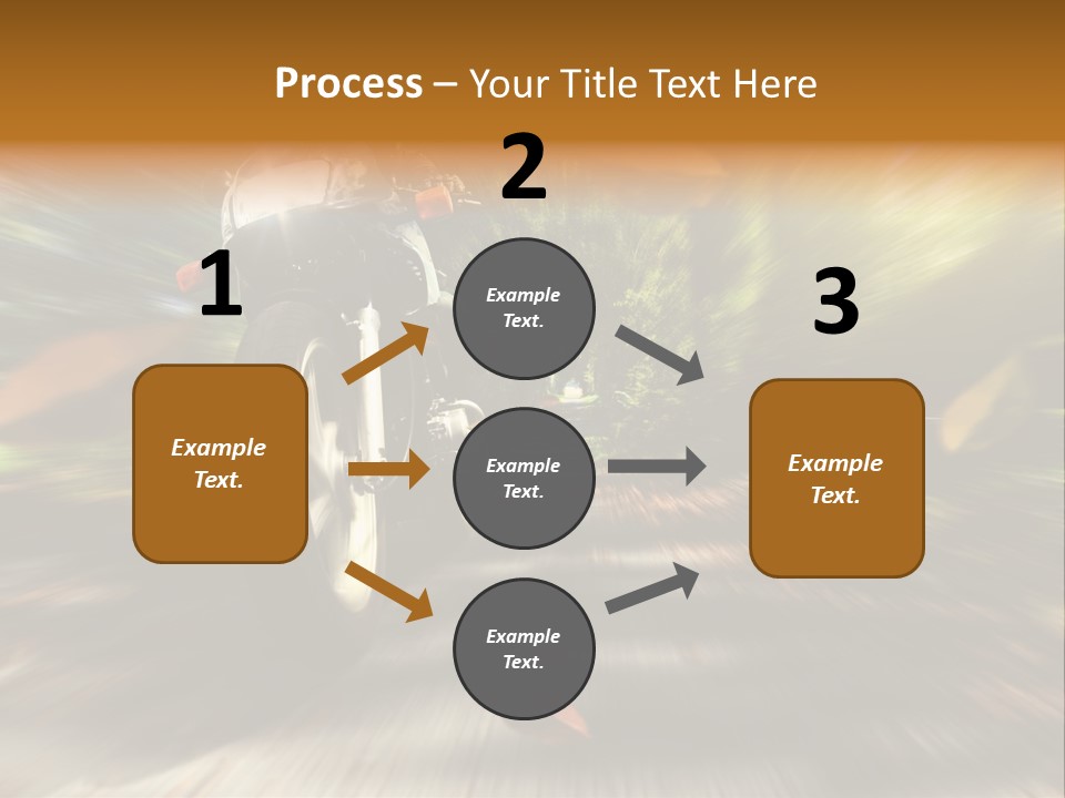 Reifen Risiko Motorradtour PowerPoint Template