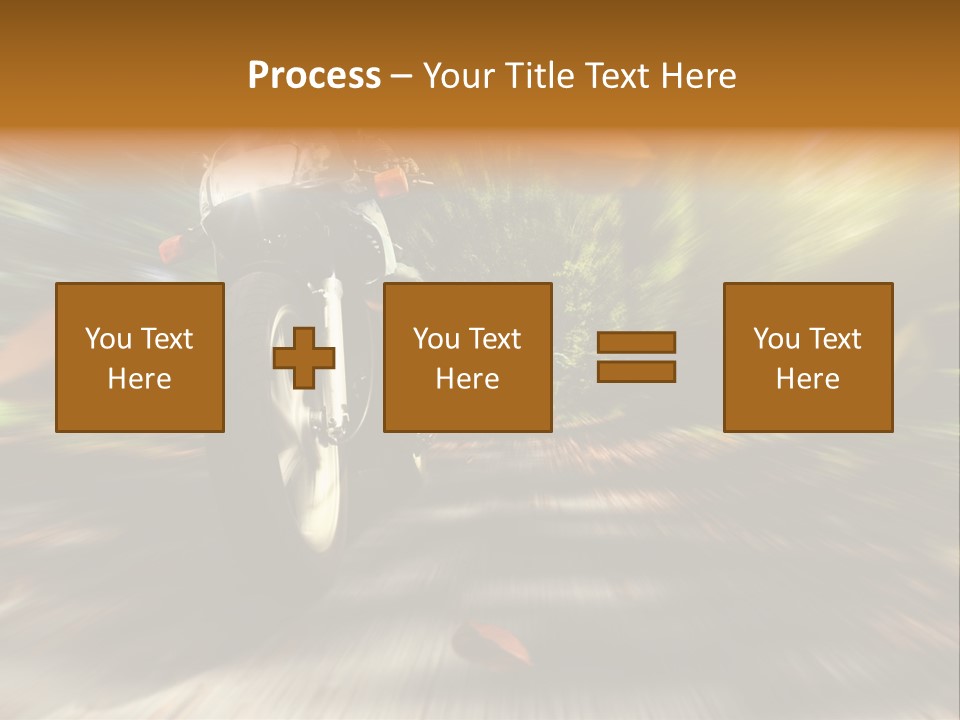 Reifen Risiko Motorradtour PowerPoint Template