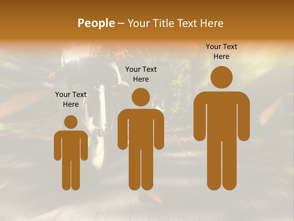 Reifen Risiko Motorradtour PowerPoint Template