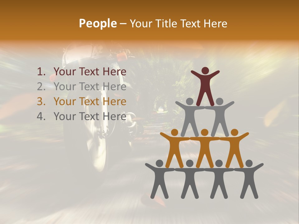 Reifen Risiko Motorradtour PowerPoint Template