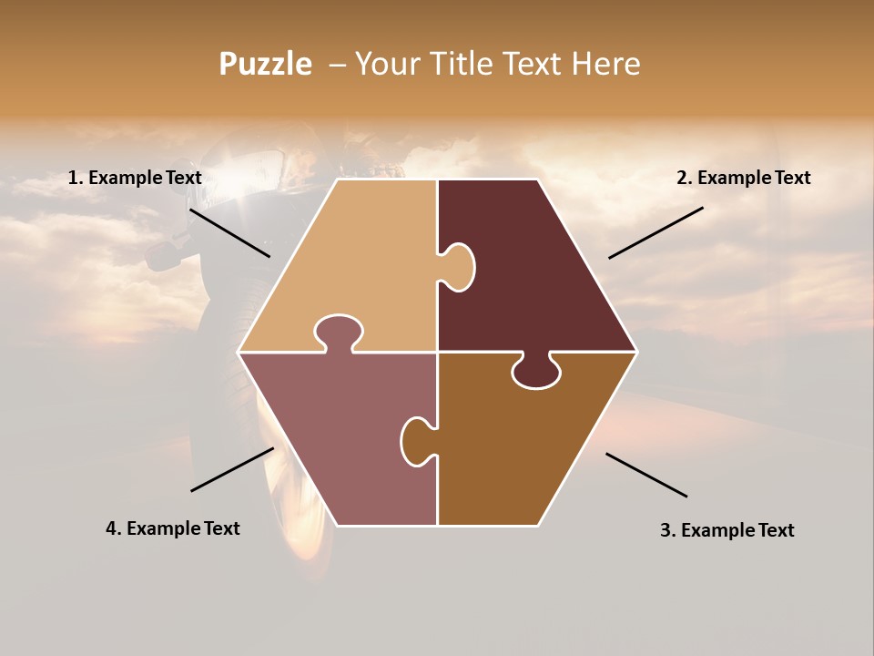 Sporttourer Rasant Fahrt PowerPoint Template