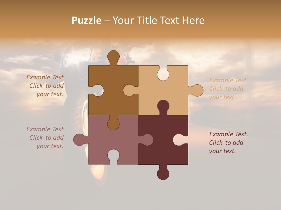 Sporttourer Rasant Fahrt PowerPoint Template