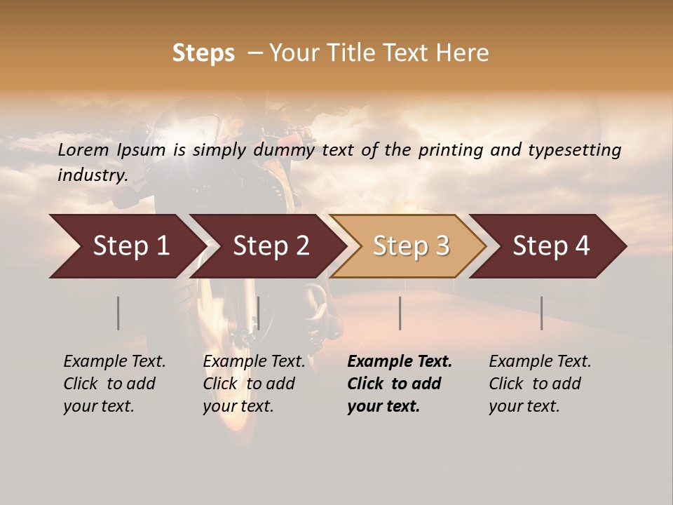 Sporttourer Rasant Fahrt PowerPoint Template