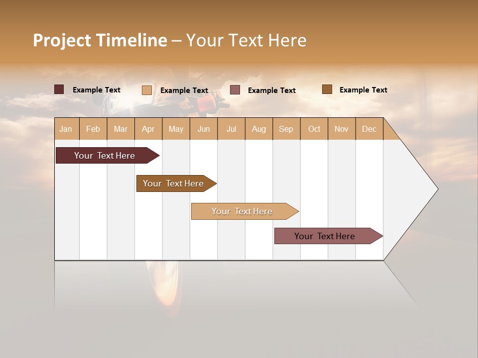 Sporttourer Rasant Fahrt PowerPoint Template