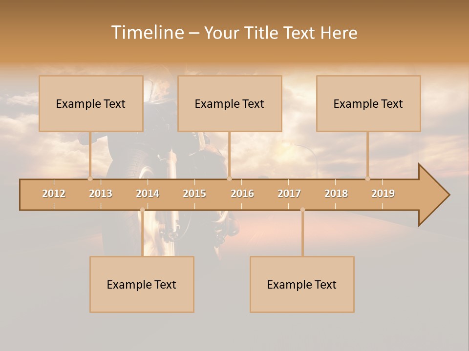 Sporttourer Rasant Fahrt PowerPoint Template