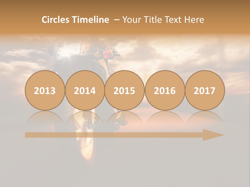 Sporttourer Rasant Fahrt PowerPoint Template