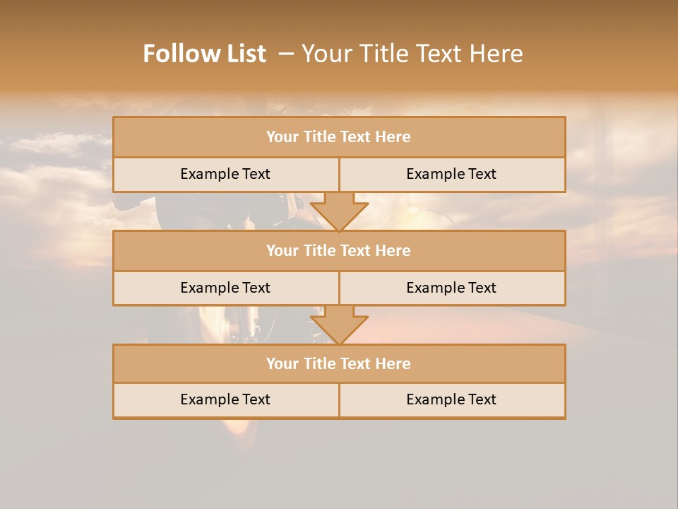 Sporttourer Rasant Fahrt PowerPoint Template