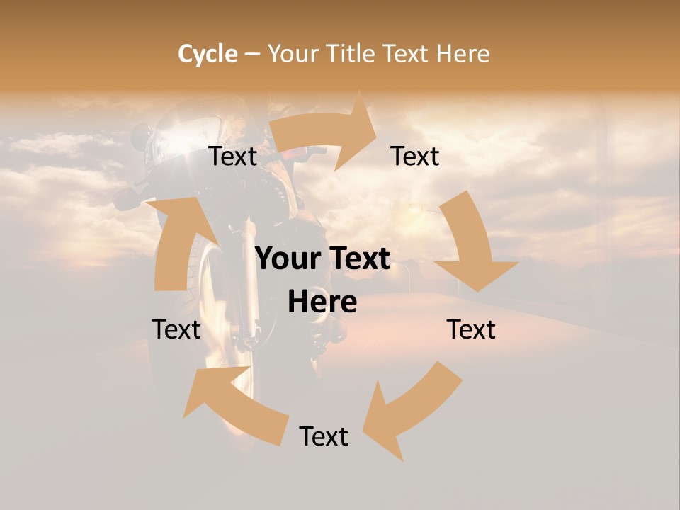 Sporttourer Rasant Fahrt PowerPoint Template