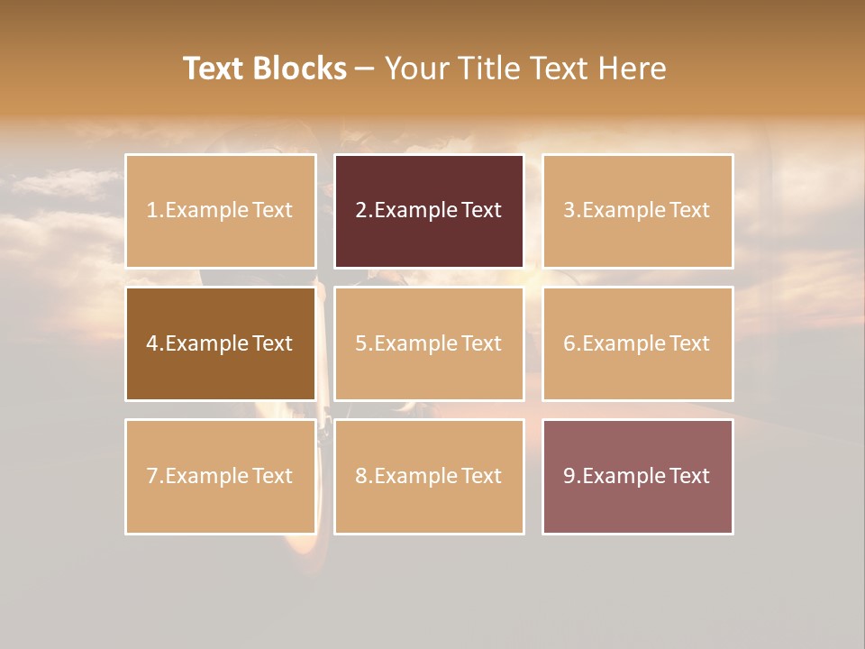 Sporttourer Rasant Fahrt PowerPoint Template