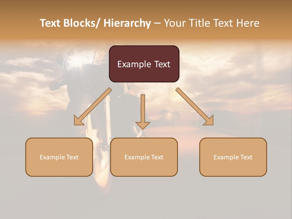 Sporttourer Rasant Fahrt PowerPoint Template
