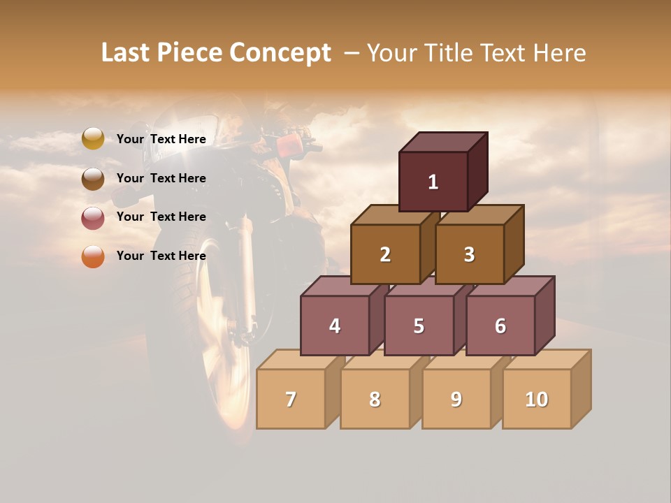 Sporttourer Rasant Fahrt PowerPoint Template