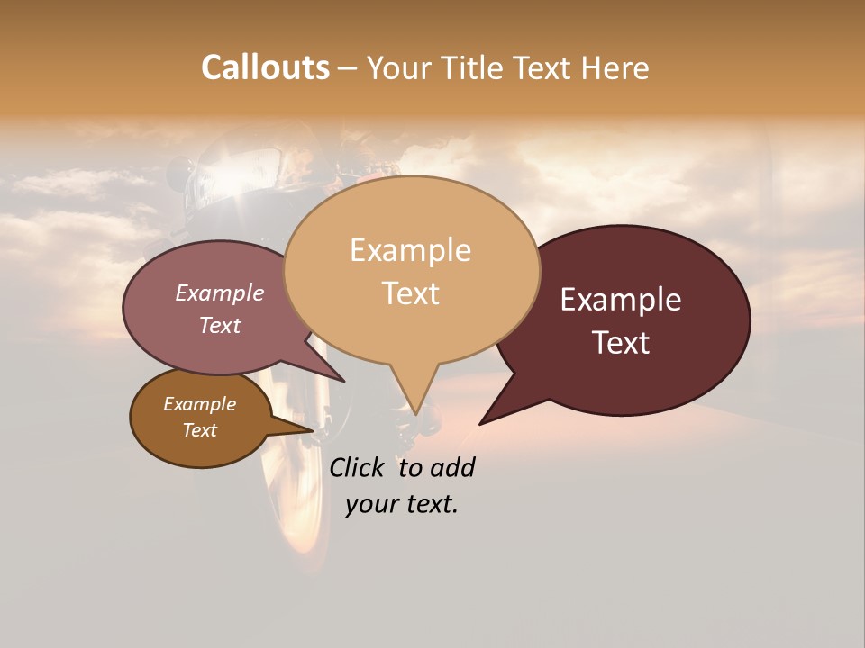 Sporttourer Rasant Fahrt PowerPoint Template