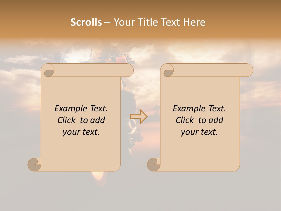 Sporttourer Rasant Fahrt PowerPoint Template
