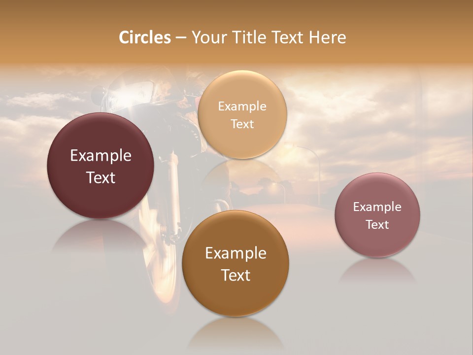 Sporttourer Rasant Fahrt PowerPoint Template