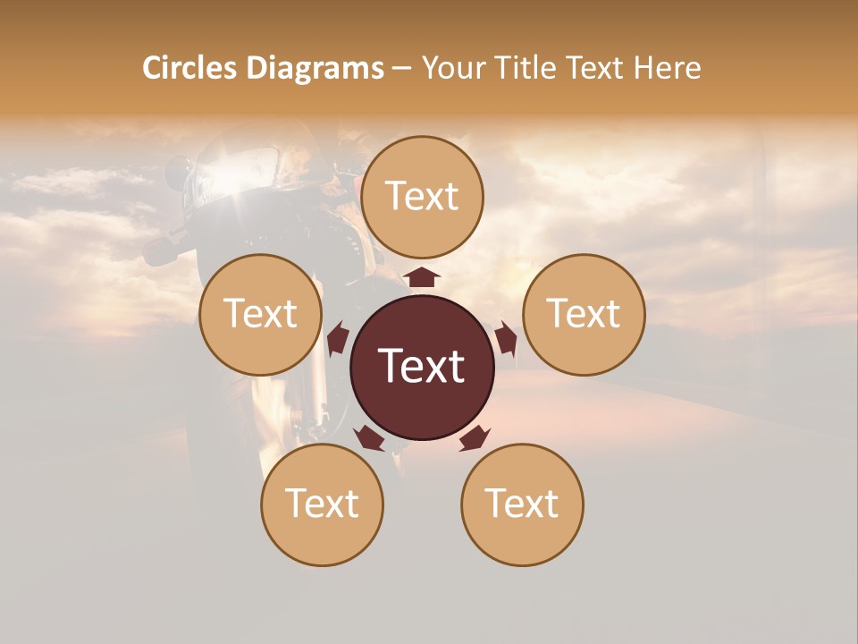 Sporttourer Rasant Fahrt PowerPoint Template