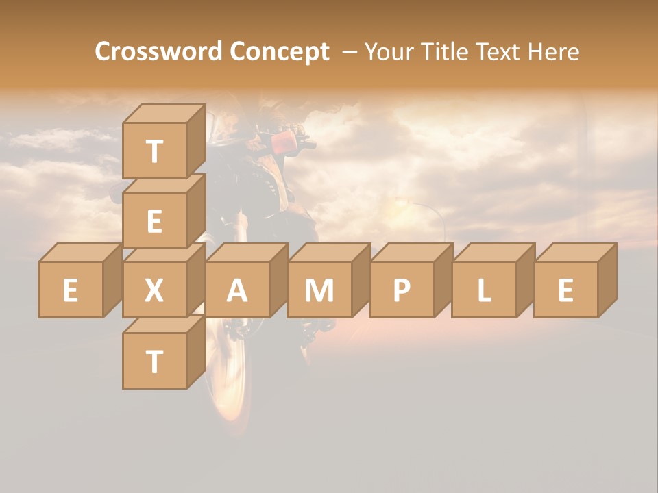 Sporttourer Rasant Fahrt PowerPoint Template