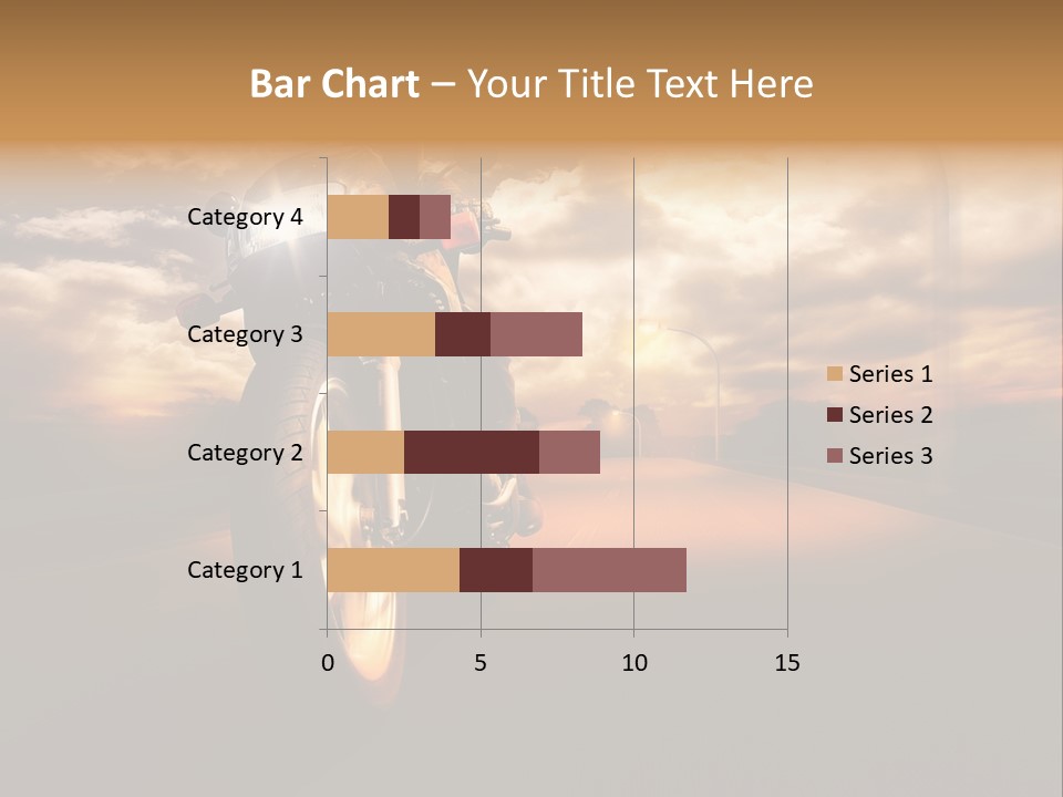 Sporttourer Rasant Fahrt PowerPoint Template