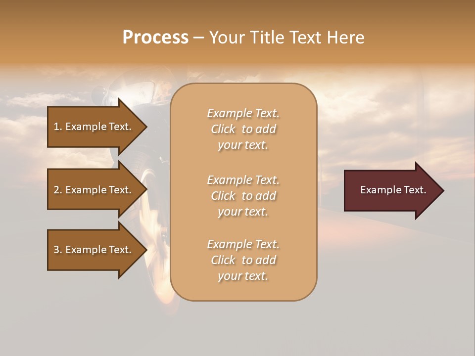 Sporttourer Rasant Fahrt PowerPoint Template