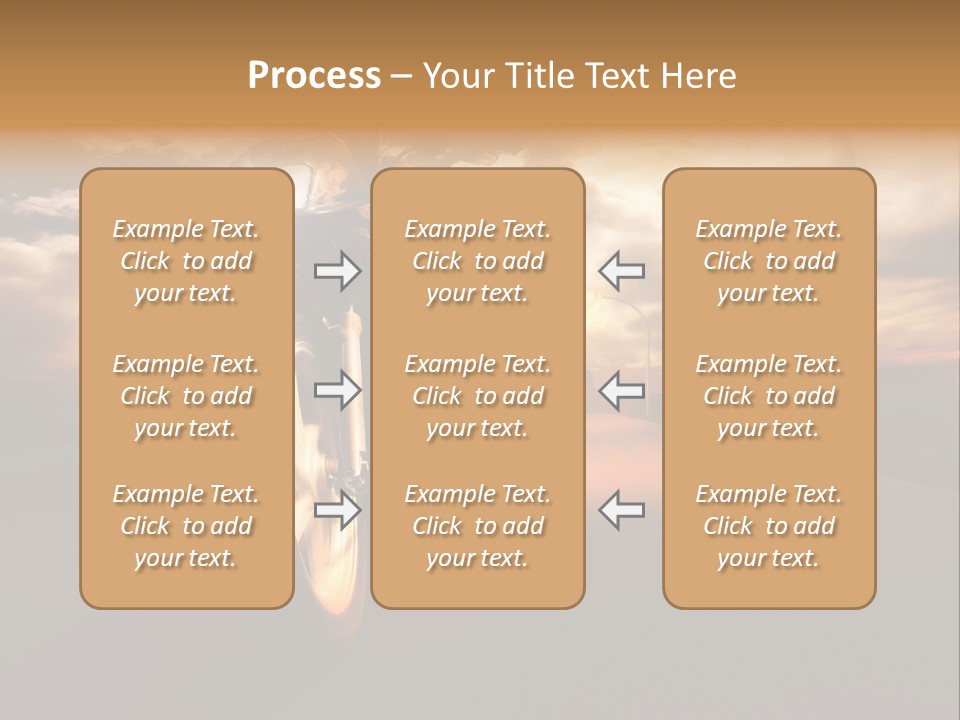 Sporttourer Rasant Fahrt PowerPoint Template
