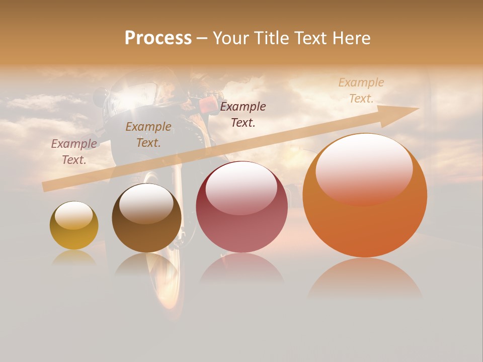 Sporttourer Rasant Fahrt PowerPoint Template