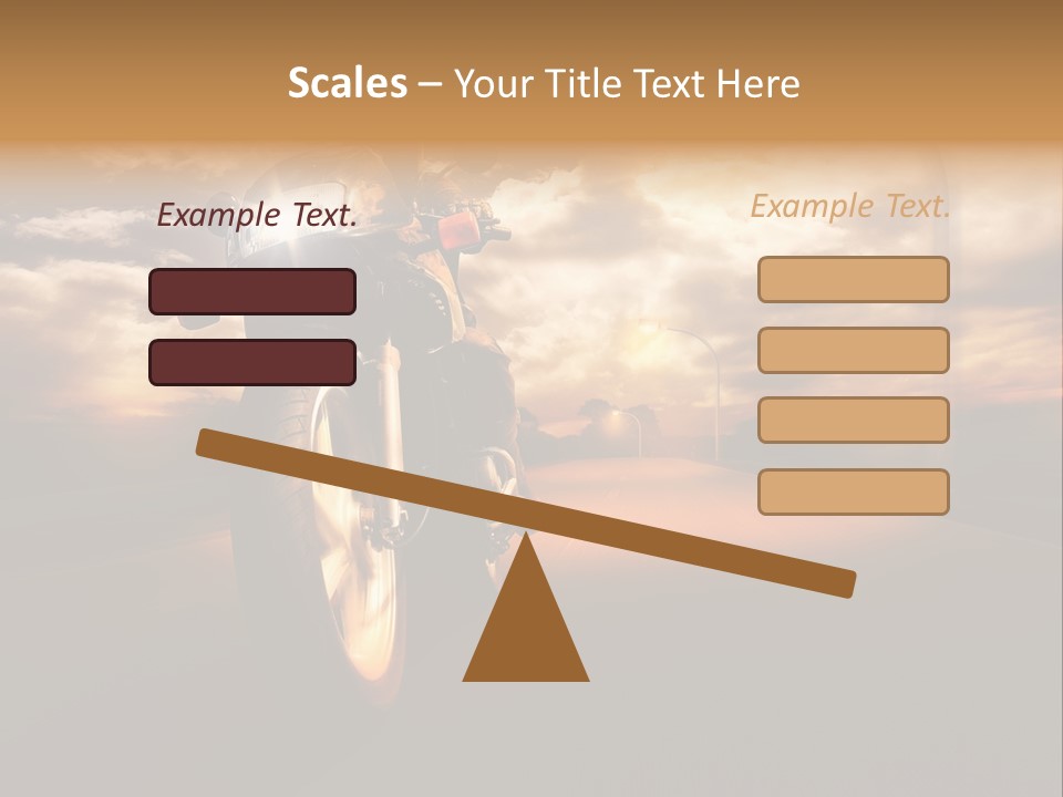 Sporttourer Rasant Fahrt PowerPoint Template