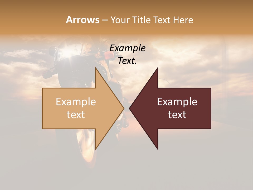 Sporttourer Rasant Fahrt PowerPoint Template