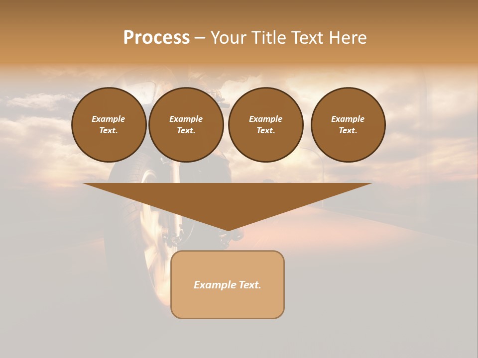 Sporttourer Rasant Fahrt PowerPoint Template