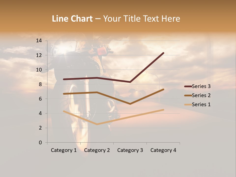 Sporttourer Rasant Fahrt PowerPoint Template