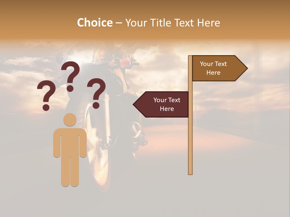 Sporttourer Rasant Fahrt PowerPoint Template