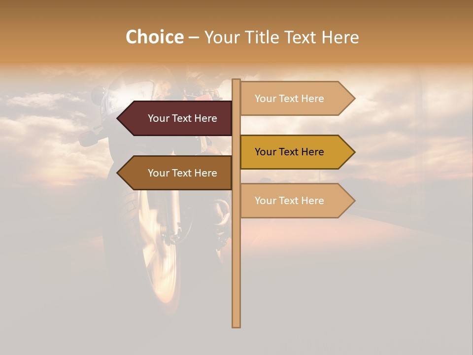 Sporttourer Rasant Fahrt PowerPoint Template