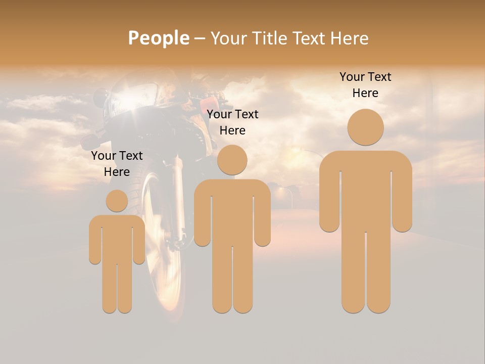 Sporttourer Rasant Fahrt PowerPoint Template