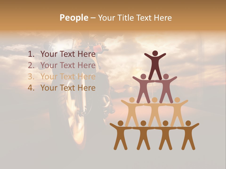 Sporttourer Rasant Fahrt PowerPoint Template