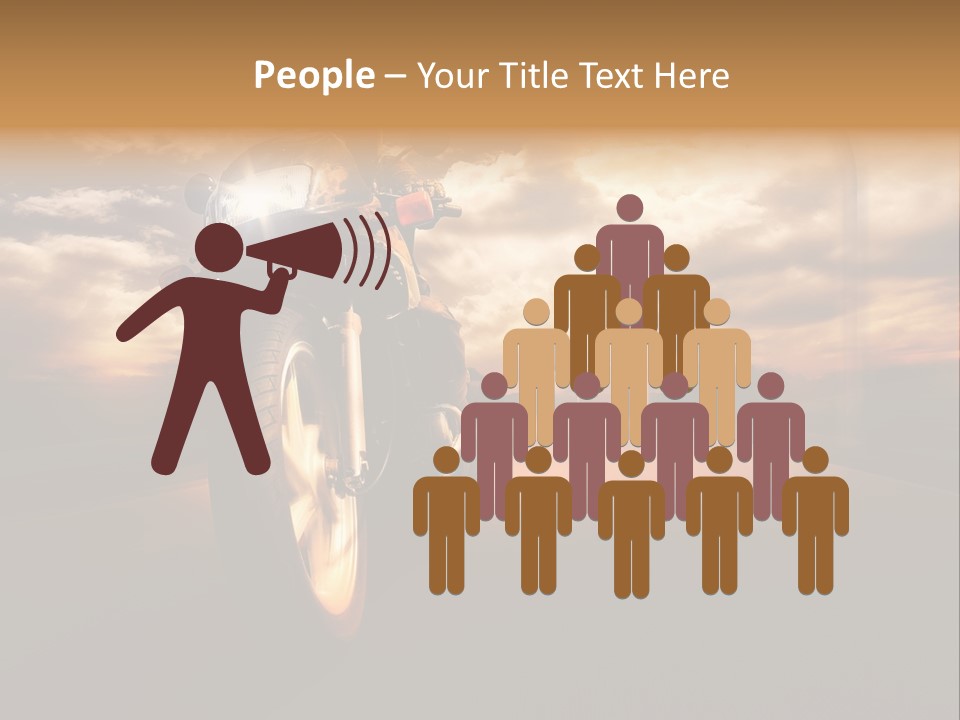 Sporttourer Rasant Fahrt PowerPoint Template