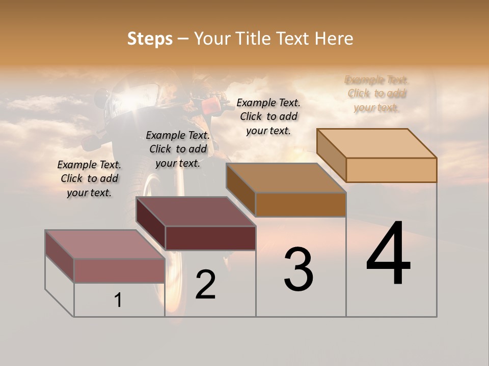 Sporttourer Rasant Fahrt PowerPoint Template
